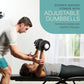 Adjustable Dumbbells Set/Single - 15Lb 43Lb 55Lb 25 Lb Dumbbell Sets with Rack - Quick Adjust, Secure Grip Weights Dumbbells Set - Compact Hand Weights for Women/Men at Home Gym