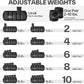 Adjustable Ankle Weights 1 Pair 2 4 6 8 10 Lbs Leg Weight Straps for Women Men, Weighted Ankle Weights Set for Gym,Fitness, Workout,Walking, Jogging,1-5 Lbs Each Ankle, 1 Pair 2-10 Lbs