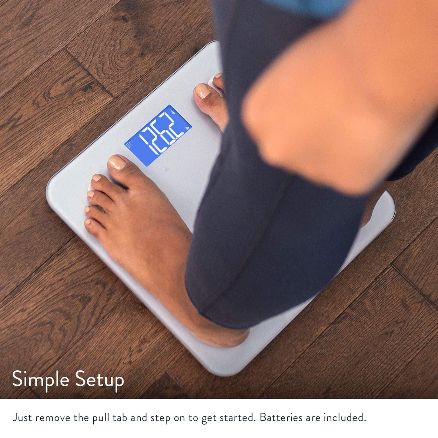 Smart Digital Bathroom Scale, Measures Body Weight, BMI, Body Fat, Muscle Mass, and Water Percentage, 400 Lbs Capacity, Ash Grey