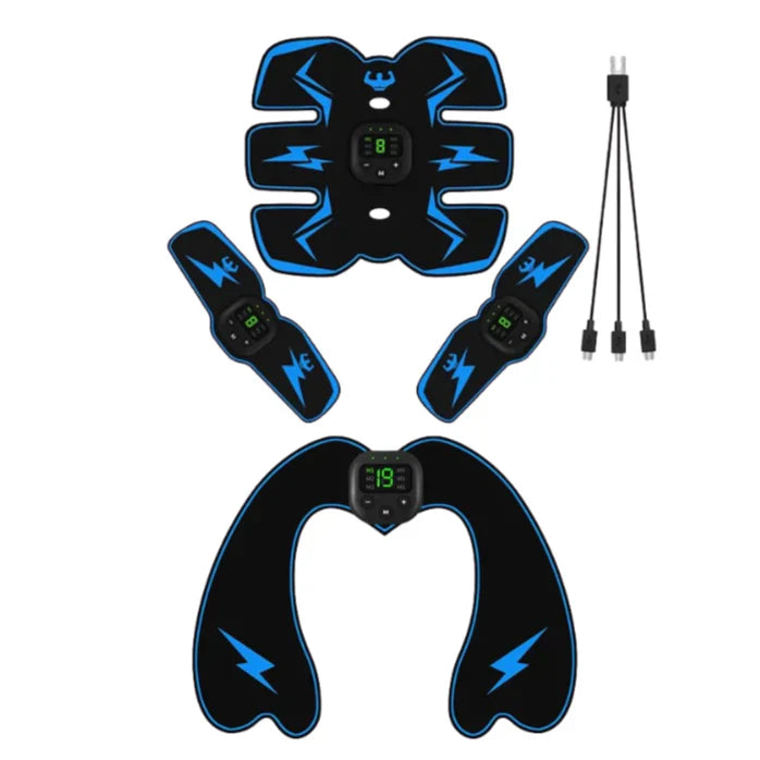 Rechargeable ABS Muscle Stimulator – Wireless Ab Toner with 8 Modes & 29 Intensity Levels