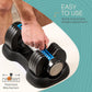 Adjustable Dumbbells Set/Single - 15Lb 43Lb 55Lb 25 Lb Dumbbell Sets with Rack - Quick Adjust, Secure Grip Weights Dumbbells Set - Compact Hand Weights for Women/Men at Home Gym